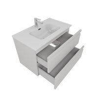 Товар: Комплект мебели: Тумба 80см ВЕГА с раковиной AQ0480-00, 2 ящика, цвет серый туман арт-AQ77080-LG - фото 2 Комплект мебели: Тумба 80см ВЕГА с раковиной AQ0480-00, 2 ящика, цвет серый туман арт-AQ77080-LG — фото 2, Тумбы с раковиной