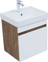 Товар: Тумба с раковиной Aquanet Оптима 50 цв. дуб рустикальный/белый сатин 00345348 - фото 4 Тумба с раковиной Aquanet Оптима 50 цв. дуб рустикальный/белый сатин 00345348 — фото 4, Тумбы с раковиной