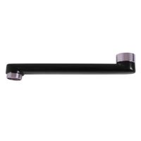 SR0300CMATC Излив плоский 200 мм., ЧЕРНЫЙ МАТОВЫЙ /ХРОМ — фото 1, Изливы