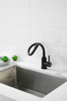 Смеситель для кухни с гибким изливом BELZ , черный арт-B73810-7 — фото 4, Смесители для кухни