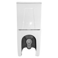 Унитаз-компакт Azario LANDER 410х665х835 напольный, безободковый, в комплекте с быстросъемным сиденьем "Микролифт" арт-AZ-1299A — фото 13, Напольные унитазы