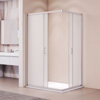 Душевой уголок RGW PA-040 80x120, прямоугольный, профиль хром, стекло матовое/6 мм, арт-3508104082-21 — фото 2, Прямоугольные душевые уголки