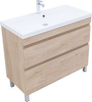 Тумба под раковину Aquanet Нота New 100 дуб светлый арт-00344149 — фото 1, Тумбы под раковину