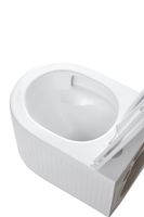 Унитаз подвесной Grossman (495*360*363) безободковый, белый с тонкой крышкой,микролифт,смыв торнадо,1 место арт-GR-4408SQ — фото 6, Подвесные унитазы