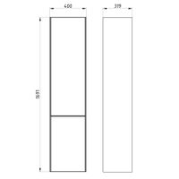 Комплект Гранада 80 "Белый" подвесная под раковину Odensvik 80 111221 — фото 11, Комплекты мебели для ванной