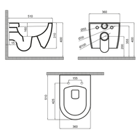 Товар: Безободковый унитаз подвесной STREAM LINE 52 cm с крышкой Roma SET40006476R - фото 1 Безободковый унитаз подвесной STREAM LINE 52 cm с крышкой Roma SET40006476R — фото 1, Подвесные унитазы