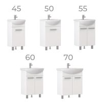 Тумба под раковину VIGO Hoska 55 напольная белый (229) — фото 8, Тумбы под раковину