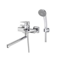 Смеситель для ванны с длинным изливом, хром глянцевый, Poli, Milardo арт-POLSB00M10 — фото 1, Смеситель для ванны