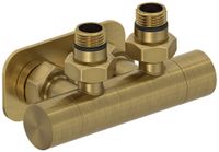 Вентиль Вентиль Сунержа 2х1/2" угловой скрытый-скрытый EU50 Состаренная латунь арт-051-1416-1234 — фото 3, Комплектующие для полотенцесушителей