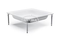 Товар: ANTIKA Поддон душевой стальной эмалированный 80х80х15 см., слив D-52мм., с подставкой APS-81101 - фото 1 ANTIKA Поддон душевой стальной эмалированный 80х80х15 см., слив D-52мм., с подставкой APS-81101 — фото 1, Душевые поддоны