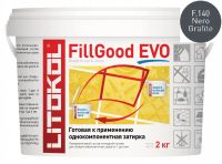 Затирка полиуретановая Litokol FILLGOOD EVO F.140 NERO GRAFITE 496310002 — фото 1, Затирка для плитки
