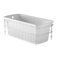 OLIVIA CONSOLE Ванна 174x83хH66 см. белая, панель белая, консоль, слив/перелив хром 24327 — фото 1, Ванны