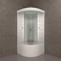 ДК Полосы 90*90 Б (9 мест+сифон D50) арт-Щ0000061836 — фото 1, Душевые кабины