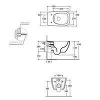 Товар: Унитаз GLOBO GENESIS подвесной цвет черный матовый GNS02AR - фото 2 Унитаз GLOBO GENESIS подвесной цвет черный матовый GNS02AR — фото 2, Подвесные унитазы
