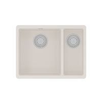 Кухонная мойка Lemark SINARA 550.2-U подстольного монтажа с доп.чашей из кварцгранита, Жасмин арт-9910082 — фото 3, Кухонные мойки