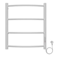 Полотенцесушитель электрический AZARIO VERONA 500/600 4 секции, диммер справа, белый арт-AZ04856W — фото 1, Электрические полотенцесушители