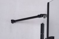 Душевое ограждение Niagara Nova NG-6813-08ВLACK (90х90х195) квадрат,черный,двери распашные,стекло прозрачное,1 место 681308111BLACK — фото 6, Квадратные душевые уголки