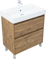 Тумба с раковиной Aquanet Nova Lite 2.0 75 напольная цв. дуб рустикальный арт-00348196 — фото 5, Тумбы с раковиной