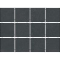 Плитка настенная Амальфи черный полотно 30х40 из 12 частей 9,9х9,9 (0,94м2/28,2м2/30уп) арт-1291Н — фото 1, Керамическая плитка