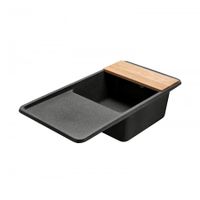 Мойка для кухни Беллис 97 970x510x250 мм, прямоуг., графит 1A725132BS210 — фото 8, Кухонные мойки