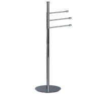 Стойка COLOMBO DESIGN ISOLE B9415N напольная с 3 полотенцедержателями цвет хром — фото 3, Душевые стойки