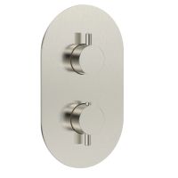 Siena Встраиваемый термостат на 3 потр. в комплекте с внутр. частью, никель шлифованный арт-AQM8806BN — фото 1, Смеситель для душа