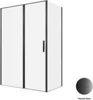 Душевой уголок Allen Brau Priority 140x80 3.31036.BBA + 3.31042.BBA черный браш 3.31036.BBA + 3.31042.BBA — фото 7, Прямоугольные душевые уголки