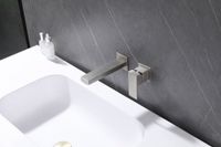 Смеситель ABBER Daheim AF8212SP для раковины скрытого монтажа, сатин — фото 2, Смесители для раковины