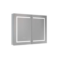 Шкаф зеркало для ванной с подсветкой Aquatek AQ7904-MLC, прямоугольное, сенсорное управление, 900*700*133 — фото 1, Зеркальные шкафы в ванную