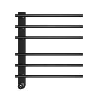 AQM3116MB Полотенцесушитель электрический 520*624 c терморегуляторм, цвет: черный матовый. — фото 1, Электрические полотенцесушители