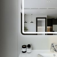 Зеркало Бриклаер Эстель-1 100 с подсветкой LED, на взмах руки арт-4627125414237 — фото 6, Зеркала в ванную комнату