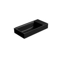 раковина подвесная/встраиваемая NUBES 50x25 без перелива черный матовый арт-9637026 — фото 2, Раковины подвесные