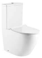 Унитаз-моноблок AZARIO MORANO 680x370х830 напольный, безободковый, в комплекте со смывным механизмом Geberit и сиденьем дюропласт микролифт арт-AZ-1001-G — фото 15, Напольные унитазы