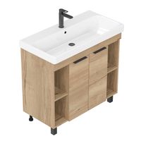 Легран 90 Тумба напольная Дуб галифакс (БЕЗ УМЫВАЛЬНИКА Адриана 90) арт-109031 — фото 2, Тумбы под раковину