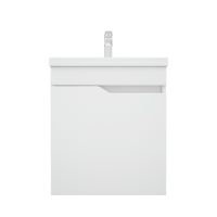 тумба Лотос 50 (Фостер/Como 50) 1 дверь подвесная белая без умывальника MFR80022WT — фото 1, Комоды и тумбы для ванной комнаты