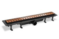 Комбинированный пластиковый душевой канал с металической решеткой 2, розовое золото, L=400 мм арт-SZA840R — фото 1, Душевые лотки