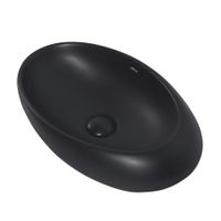 Раковина накладная ABBER Bequem AC2107MB черная матовая — фото 1, Раковины накладные