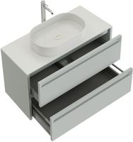 Тумба под раковину Allen Brau Fantasy 100 1.11003.PWM 2.0 папирус матовый — фото 1, Тумбы под раковину