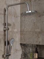 OneLife Душевая система с полимерным смесителем для ванны, хром арт-P07-822cr — фото 9, Душевые стойки