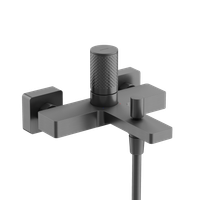 Смеситель для ванны и душа SANCOS Nexus, вороненая сталь, арт. арт-SC9014GG — фото 1, Смеситель для ванны