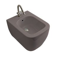 Биде Scarabeo TEOREMA 2.0 подвесное с одним отверстием цвет песочный матовый арт-5127 52 — фото 1, Биде подвесные