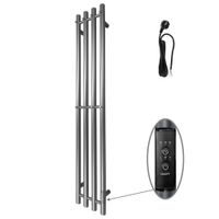 Полотенцесушитель Проксима Круг (электро.) 21х120 (скр.монтаж, унив.подкл., Графит), Альтасан ПроксимаКругСП21120Г — фото 1, Электрические полотенцесушители