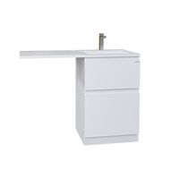 Раковина "МАРСАЛ-120 см" правая белая + кронштейн 5217120 — фото 1, Раковины встраиваемые сверху