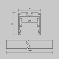 Профиль Led Strip ALM-3535R-B-D-2.5M — фото 2, Комплектующие для освещения