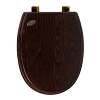 Сиденье с крышкой SIMAS ARCADE с микролифтом цвет орех бронза AR009BR — фото 1, Сиденья для унитаза