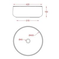 Раковина Artceram Cognac Quadro накладная без отверстий цвет Cloud арт-COL001 96 00 — фото 2, Раковины накладные