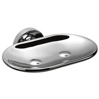 Мыльница COLOMBO DESIGN BASIC настенная несъемная цвет хром арт-B2781 — фото 3, Мыльницы