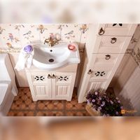 Комплект мебели для ванной Бриклаер КАНТРИ 65KP, бежевый дуб прованс — фото 6, Комплекты мебели для ванной