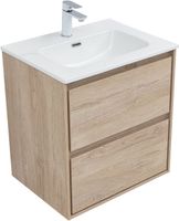 Товар: Тумба с раковиной Aquanet Милан 60 цв. дуб светлый 00340167 - фото 7 Тумба с раковиной Aquanet Милан 60 цв. дуб светлый 00340167 — фото 7, Тумбы с раковиной