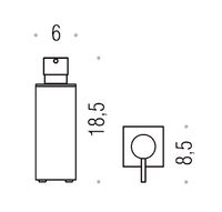 Дозатор COLOMBO DESIGN LOOK настольный цвет хром арт-B9320 — фото 2, Дозаторы